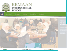 Tablet Screenshot of eemaaninternationalschool.com